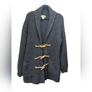 Denim & Supply Ralph Lauren XL Chunky Shawl Collar Toggle Cardigan Cozy Heritage